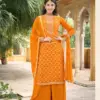 Triple Aabha Viscos Muslin Jacquard Wholesale Fancy Salwar Suit Catalog